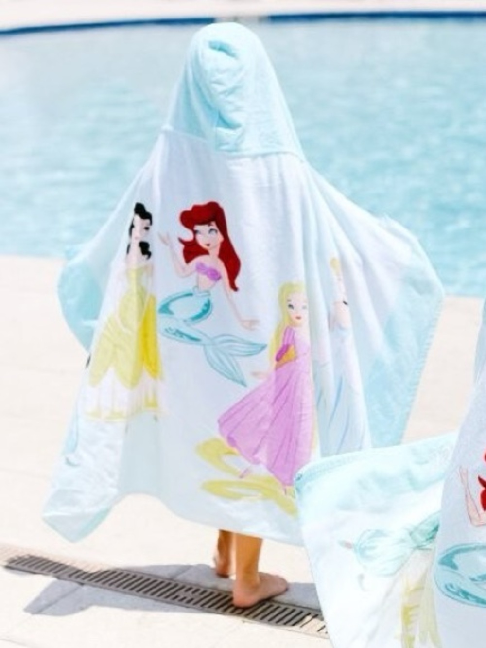 Pottery Barn Kids Disney Princess Hooded Beach Towel Wrap 30x50